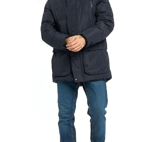 Куртка зимняя синяя удлиненная арт.270960