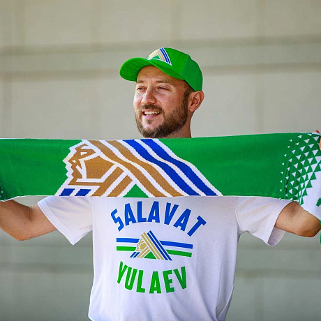 Шарф Салават Юлаев зел. Лого арт. 01113