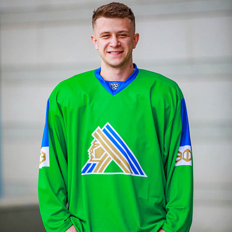 Свитер хоккейный сублимация подростковый зеленый (23)