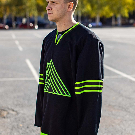 Джерси хоккейный реплика черный  (24)